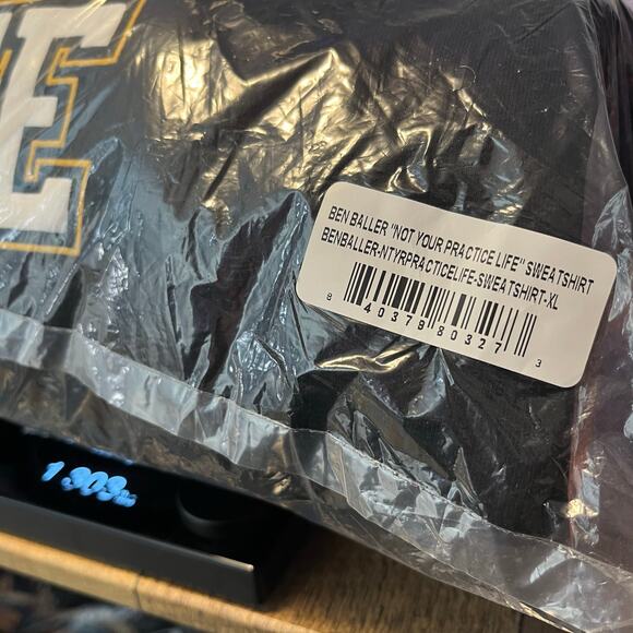 •NWT• Ben Baller Black “This is not your practice life” crew sweatshirt • XL - Picture 10 of 10